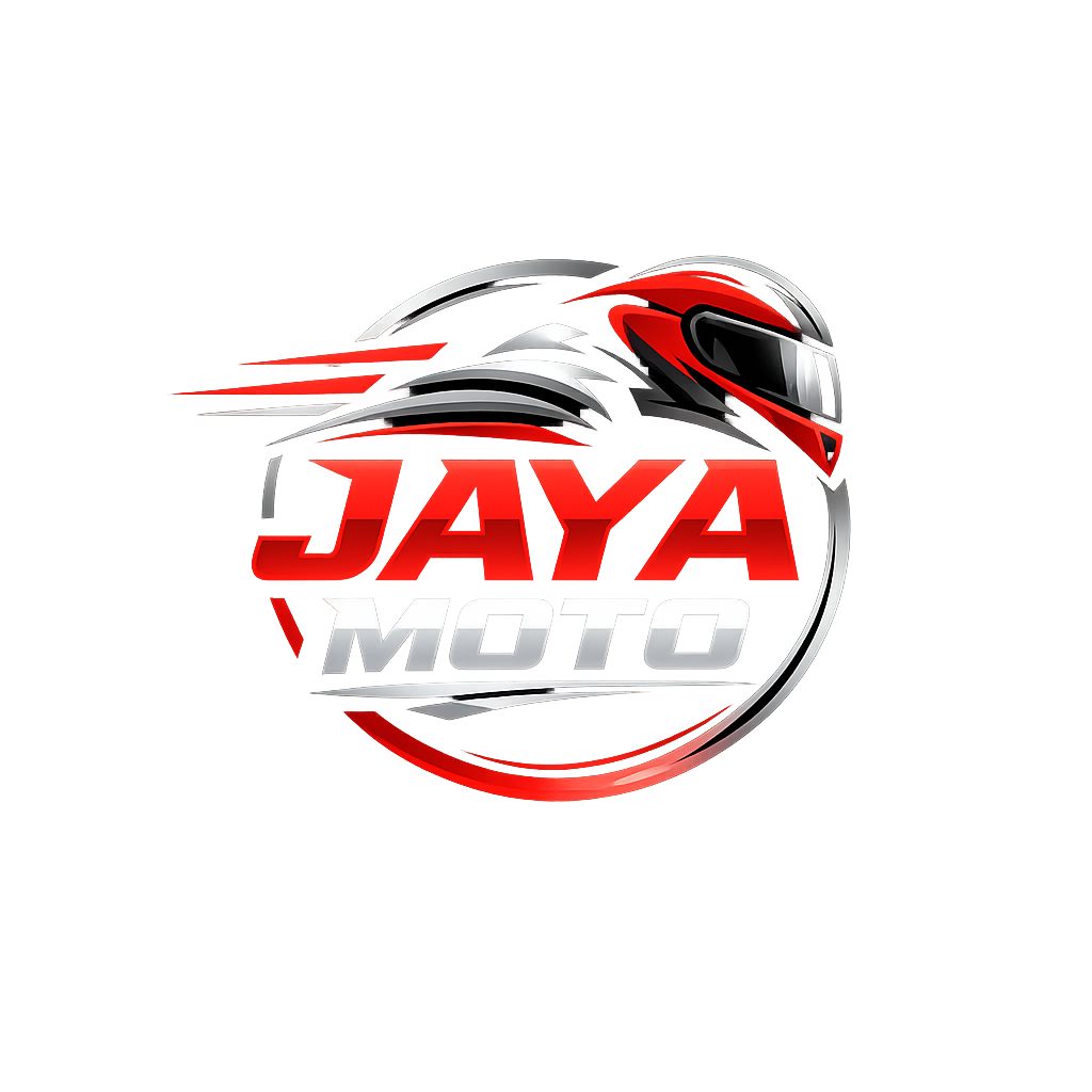 logo jayamoto dengan desain motor